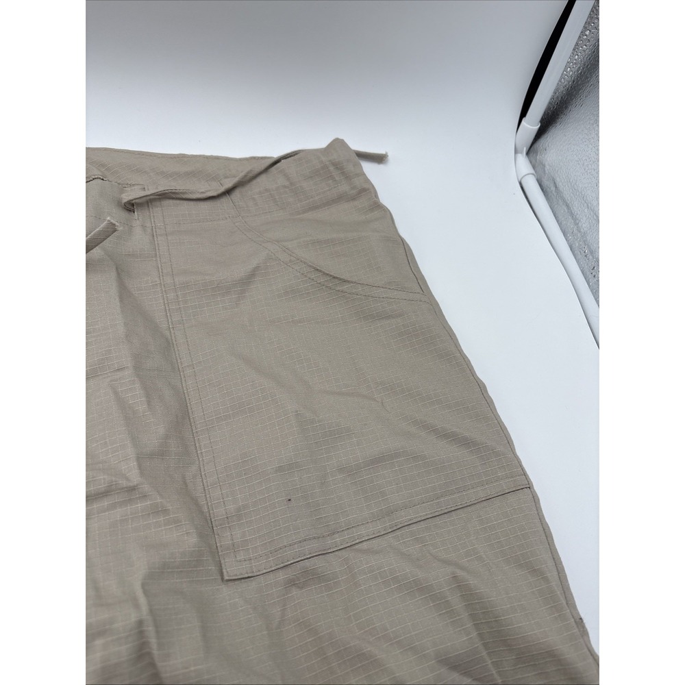 Georgiou Studio Canvas Pants Button Women's Zipper‎ Fly Pull Tie Tied Pant Ankle - Picture 7 of 16